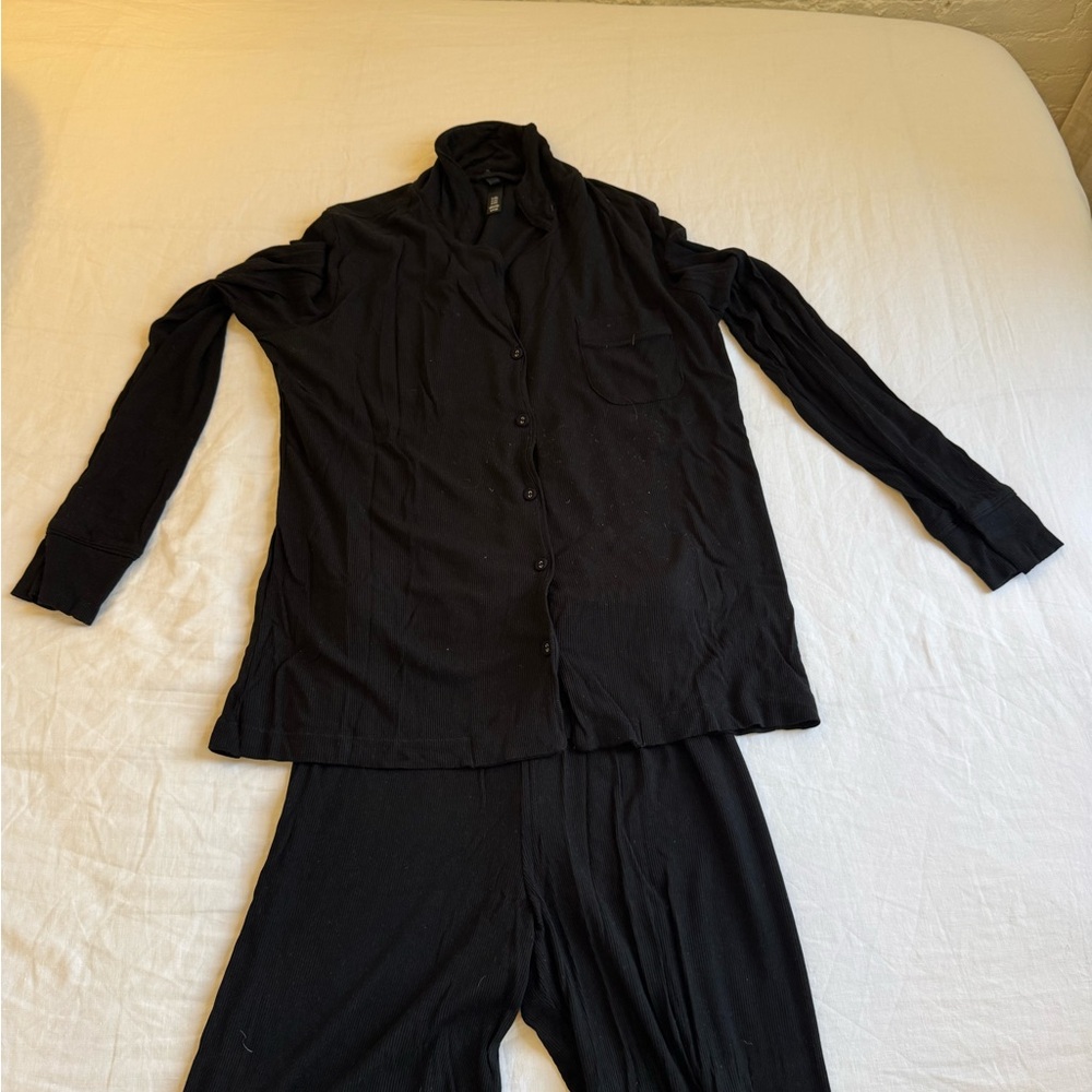 SKIMS Black Pajama Set